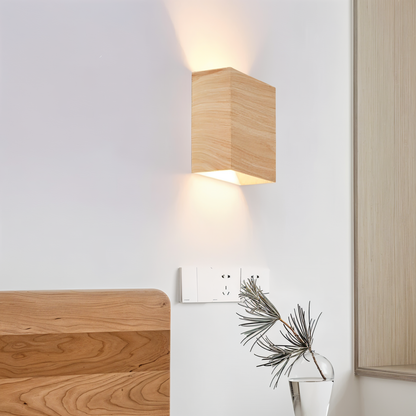 Boxy - Applique Murale en Bois Rectangulaire