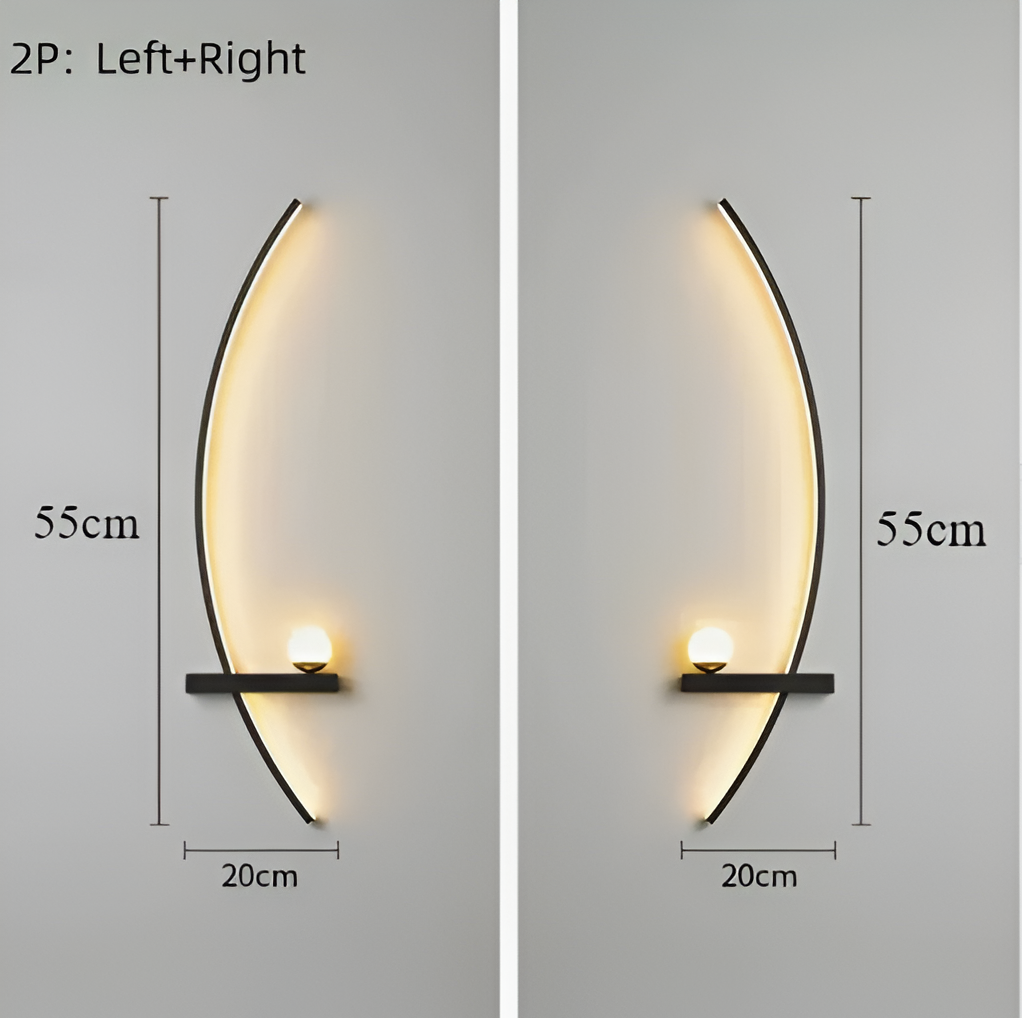 BrightArc - Applique Murale LED Courbée