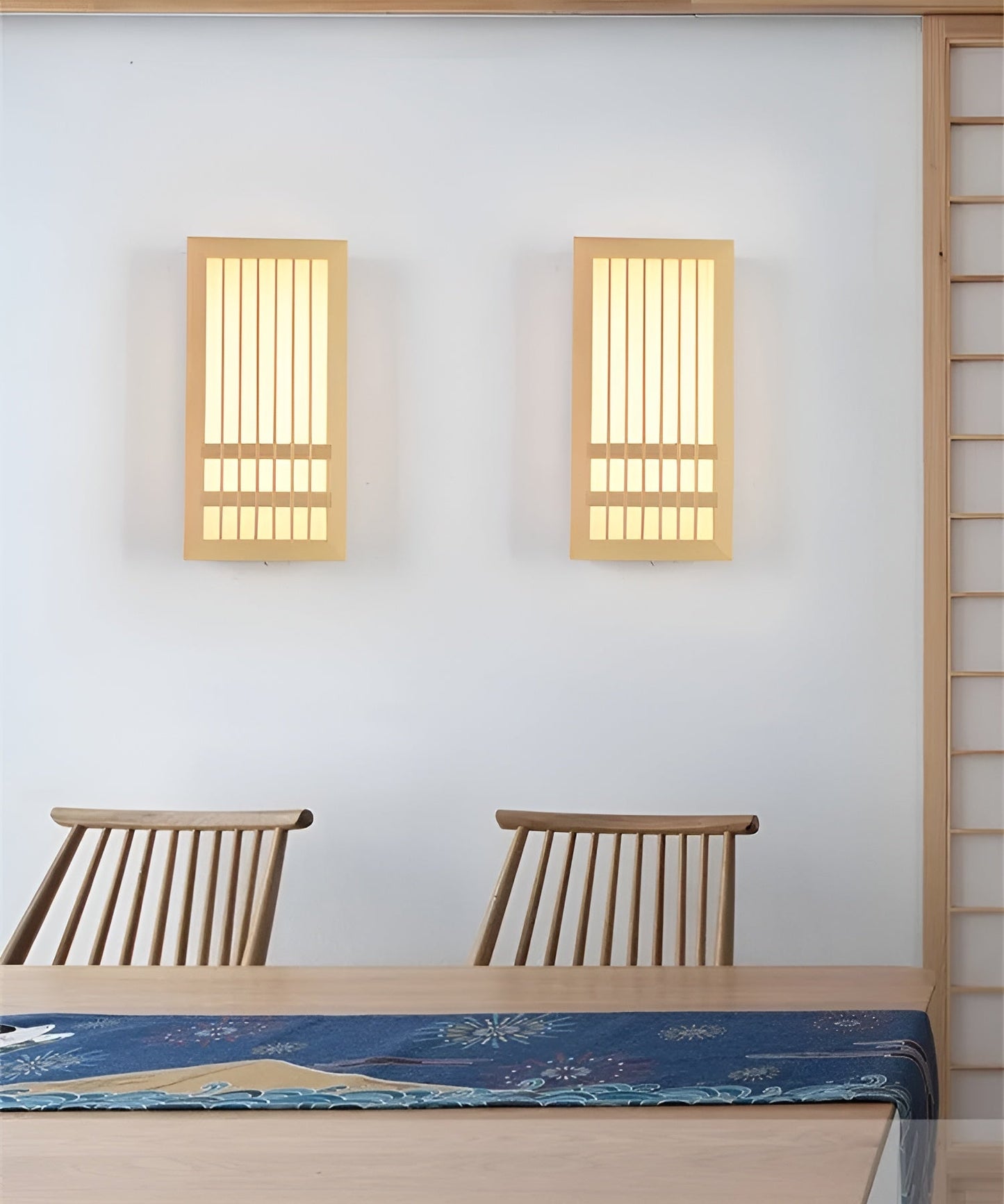 DoaGlow - Applique Murale en Bois Japonais