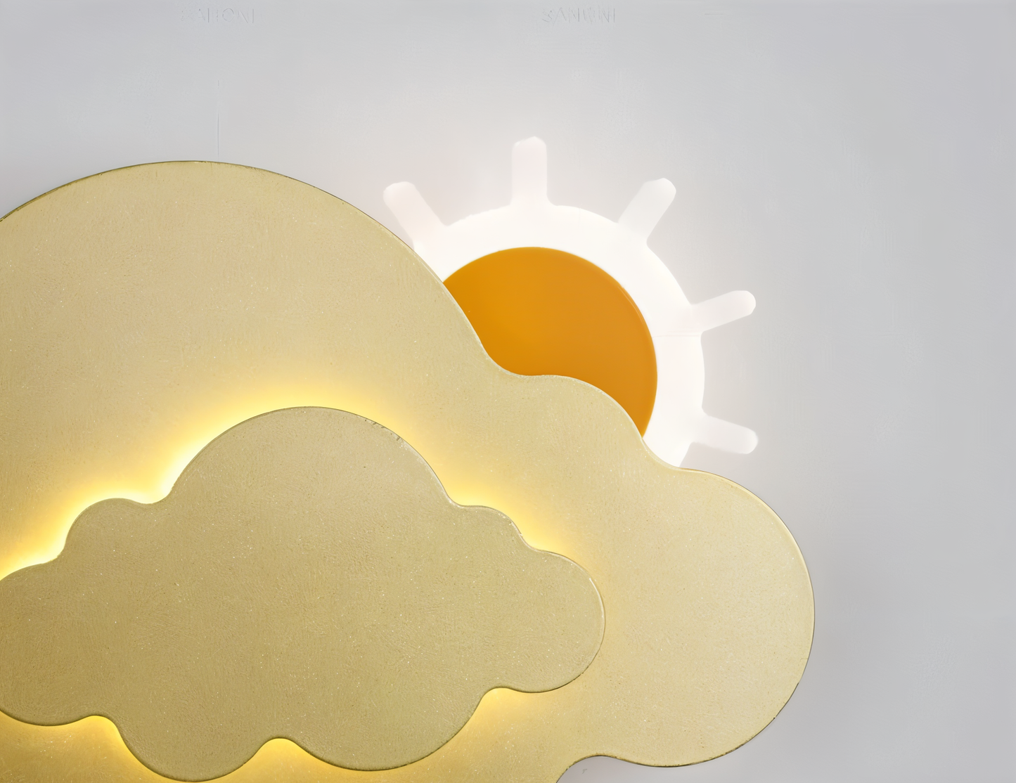 DreamyFloat - Applique Murale Nuage et Soleil LED