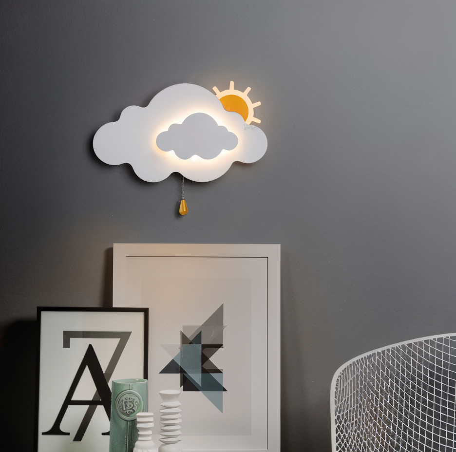 DreamyFloat - Applique Murale Nuage et Soleil LED