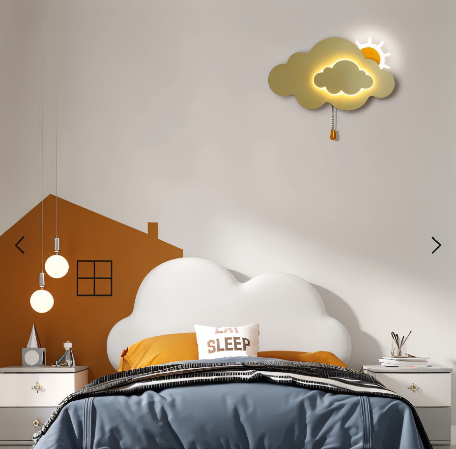 DreamyFloat - Applique Murale Nuage et Soleil LED