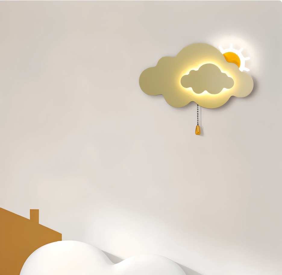 DreamyFloat - Applique Murale Nuage et Soleil LED