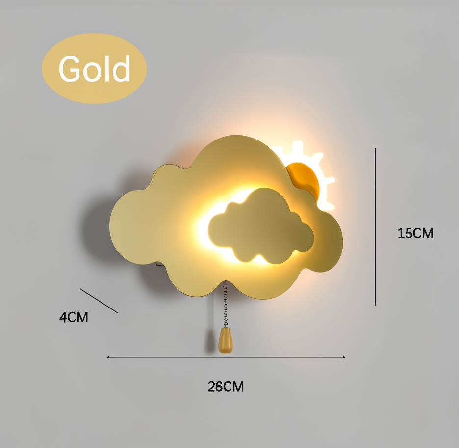 DreamyFloat - Applique Murale Nuage et Soleil LED