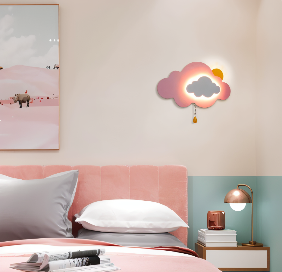 DreamyFloat - Applique Murale Nuage et Soleil LED