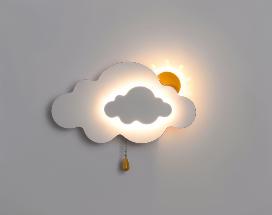 DreamyFloat - Applique Murale Nuage et Soleil LED