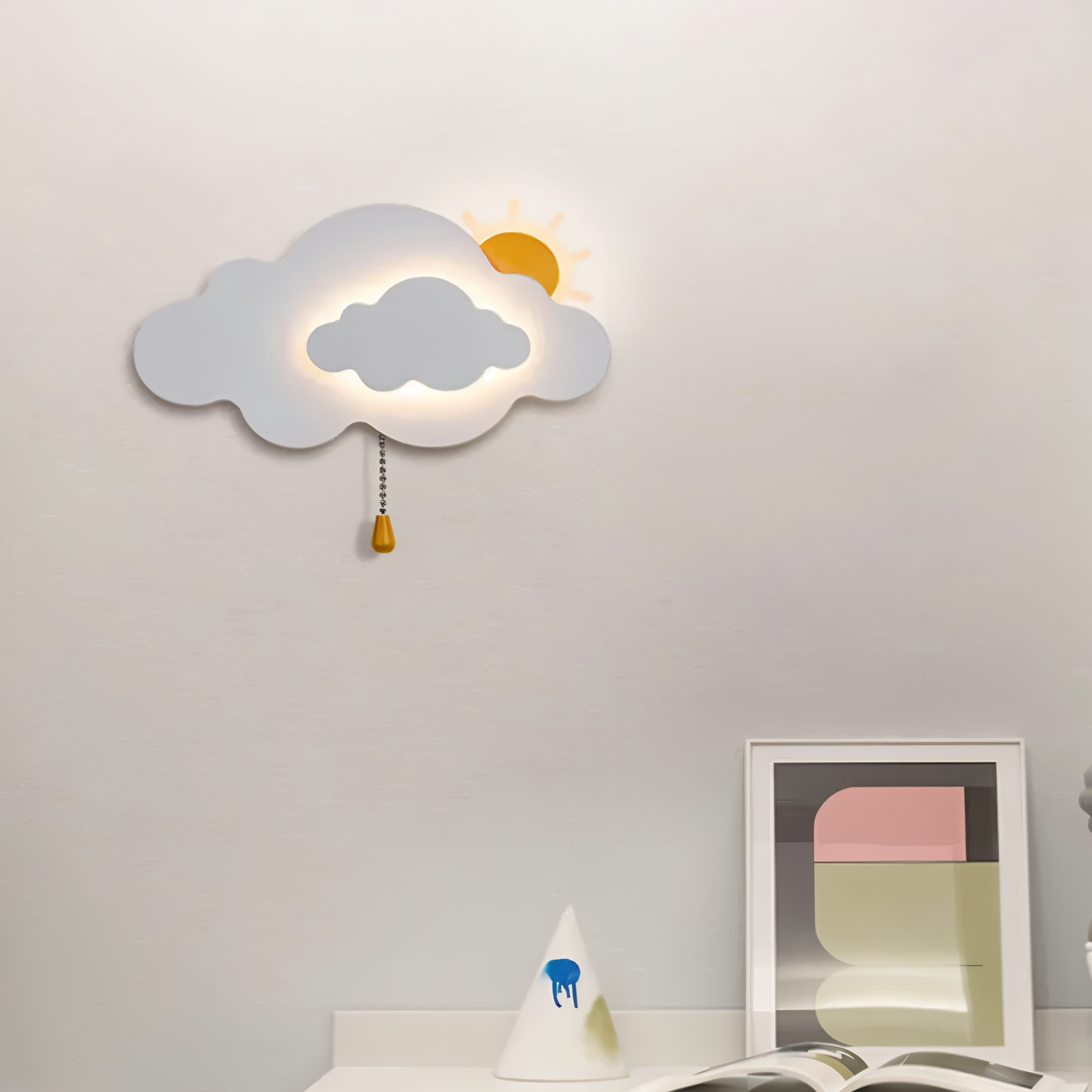 DreamyFloat - Applique Murale Nuage et Soleil LED