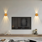 GlamWave - Applique Murale LED Noir & Or