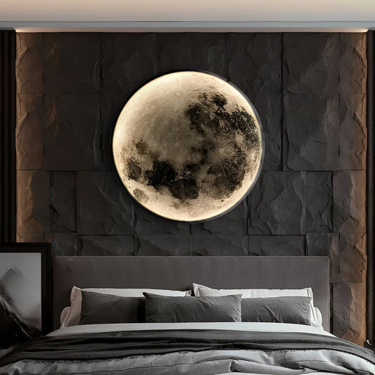 LunarLit - Applique Murale 3D en Forme de Lune