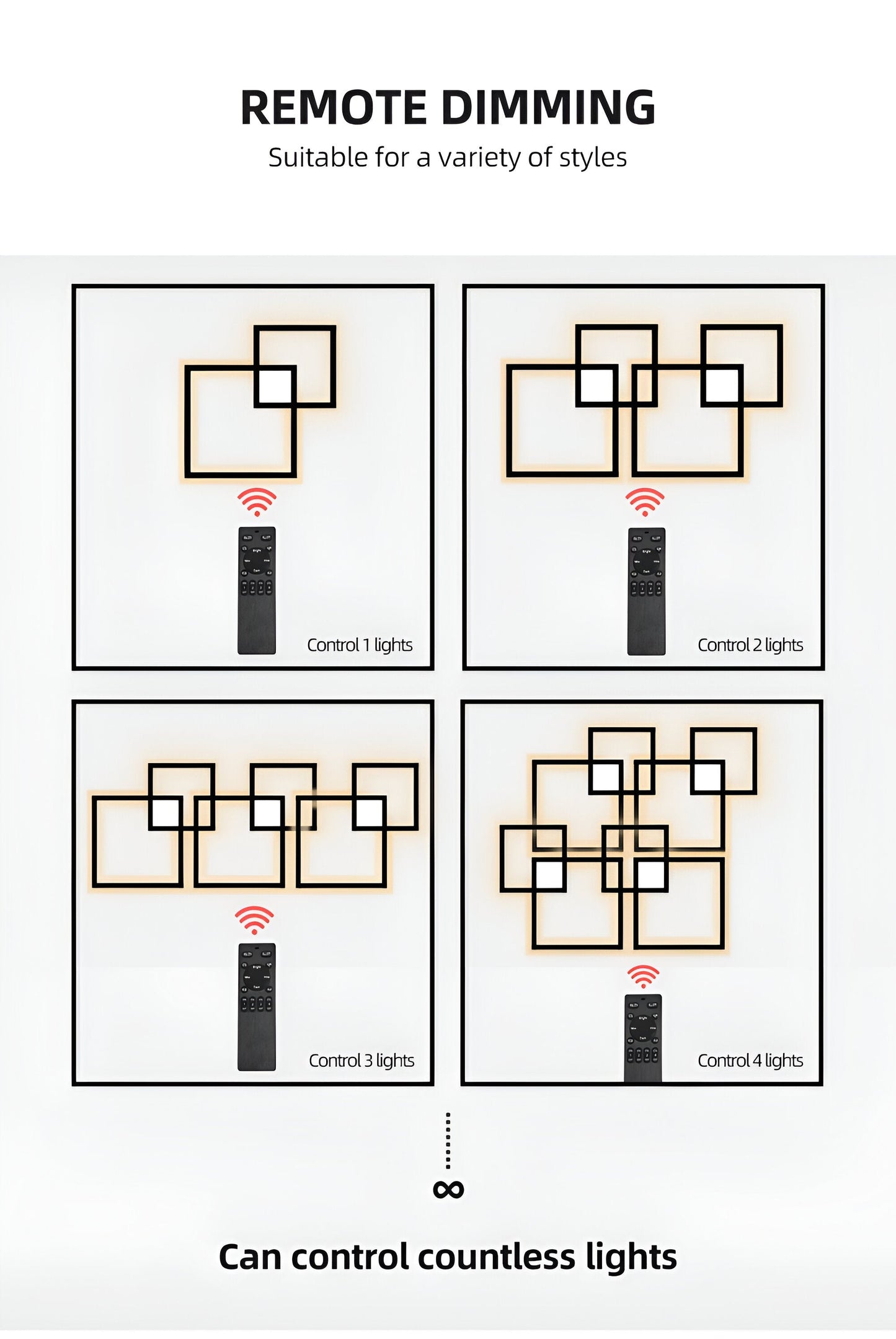 QuadroLux - Design LED minimaliste en métal